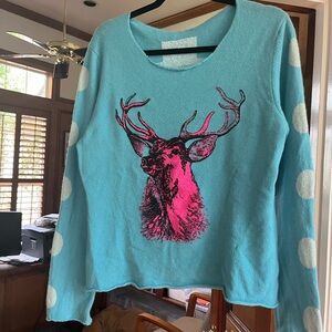 Cashmere fun holiday sweater